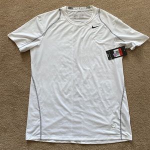 NWT Nike Pro Dri-Fit Fitted T White Size Large